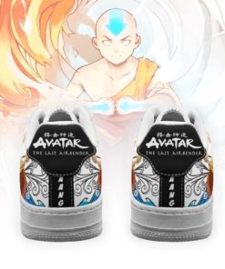 Aang Avatar Airbender Sneakers Four Nation Tribes Avatar Anime