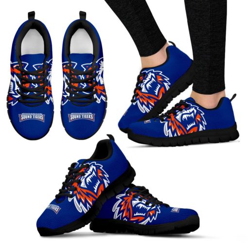 AHL Bridgeport Sound Tigers Breathable Running Shoes
