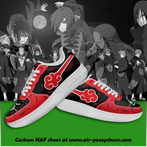 Akatsuki Shoes Custom Naruto Air Force Shoes