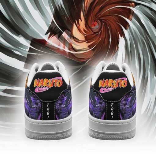 Akatsuki Tobi Sneakers Custom Naruto Air Force Shoes