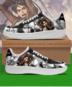 AOT Eren Sneakers Attack On Titan Air Force Shoes