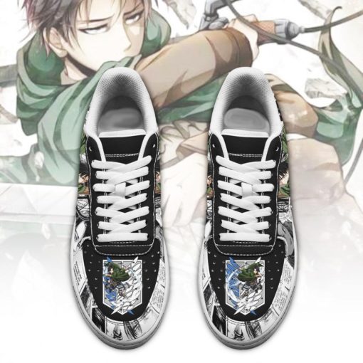AOT Levi Sneakers Attack On Titan Air Force Shoes