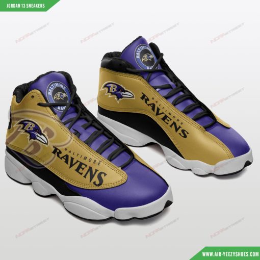 Baltimore Ravens Football Air JD13 Sneakers 68