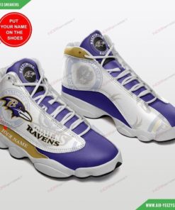 Baltimore Ravens Personalized Air JD13 Sneakers