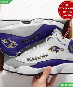 Baltimore Ravens Personalized Football Air JD13 Sneakers