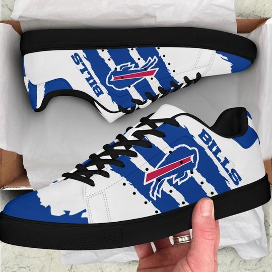 Put together Fortress aluminum Buffalo Bills Custom Stan Smith Shoes - Shoes Store