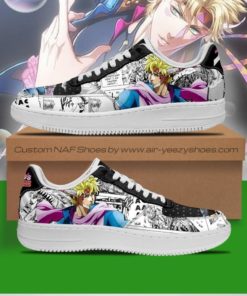 Caesar Zeppeli Sneakers Manga Style JoJo's Air Force Shoes