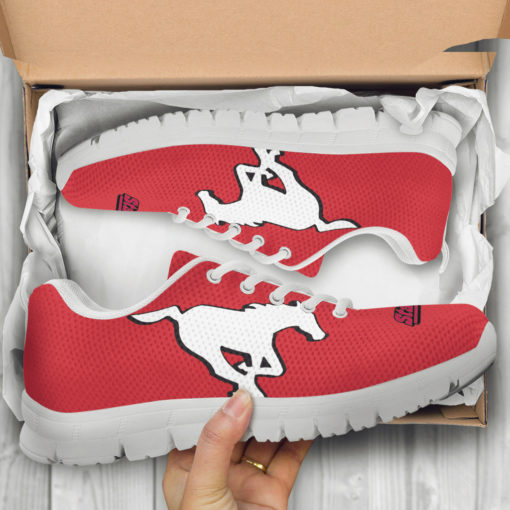 CFL Calgary Stampeders Breathable Running Shoes - Sneakers