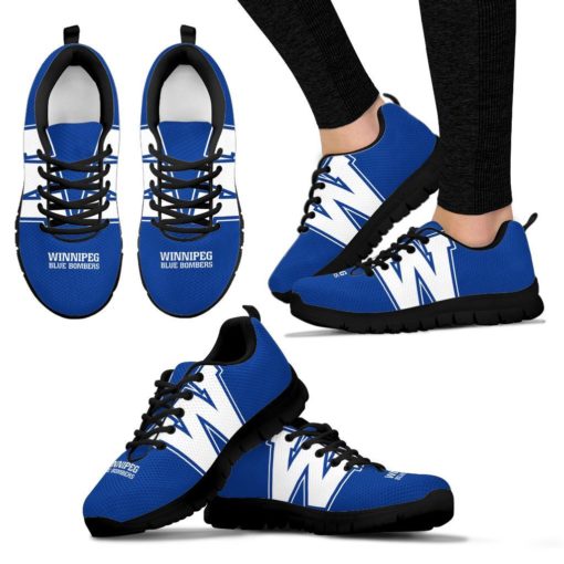 CFL Winnipeg Blue Bombers Breathable Running Shoes