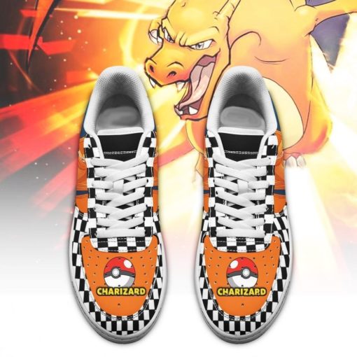 Charizard Sneakers Checkerboard Pokemon Custom