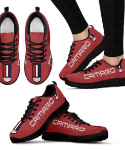 Chevrolet Camaro Breathable Running Shoes Garnet Red Tintcoat
