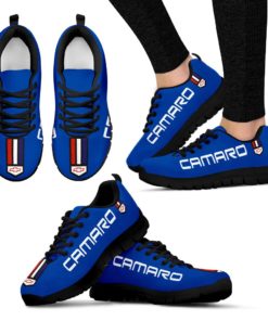 Chevrolet Camaro Breathable Running Shoes – Sneakers Hyper Metallic Blue