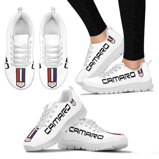Chevrolet Camaro Breathable Running Shoes - Sneakers Summit White