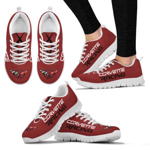 Chevrolet Corvette Breathable Running Shoes – Sneakers Long Beach Red Metallic Tintcoat