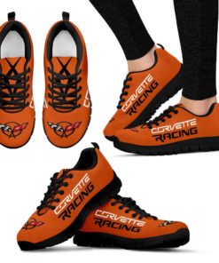 Chevrolet Corvette Breathable Running Shoes – Sneakers Sebring Orange Tintcoat