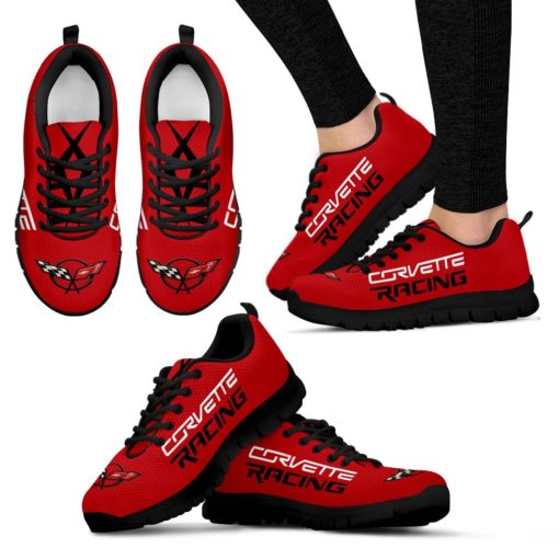 Chevrolet Corvette Breathable Running Shoes Torch Red