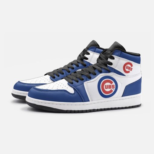Chicago Cubs Team Custom Jordan 1 High Sneakers