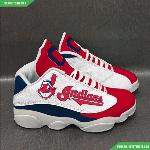 Cleveland Indians Football Air JD13 Custom Sneakers 8