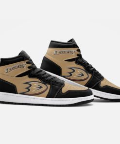 Custom Anaheim Ducks Jordan 1 Sneakers Boots