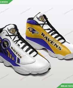 Custom Baltimore Ravens Air JD13 Custom Shoes 5