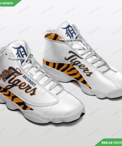 Custom Detroit Tigers Football Air JD13 Sneakers 8