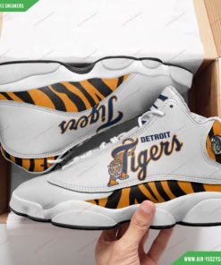 Custom Detroit Tigers Football Air JD13 Sneakers 8