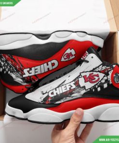 Custom Kansas City Chiefs Football Air JD13 Shoes 22