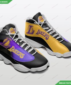 Custom Los Angeles Lakers Air JD13 Shoes 5