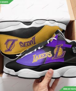 Custom Los Angeles Lakers Air JD13 Shoes 5