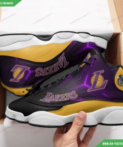 Custom Los Angeles Lakers Air JD13 Sneakers 66