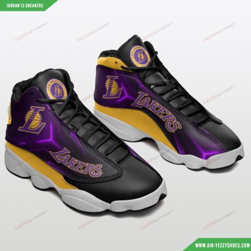 Custom Los Angeles Lakers Air JD13 Sneakers 66