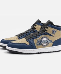 Custom Milwaukee Brewers Air Jordan Sneakers - Custom Shoes