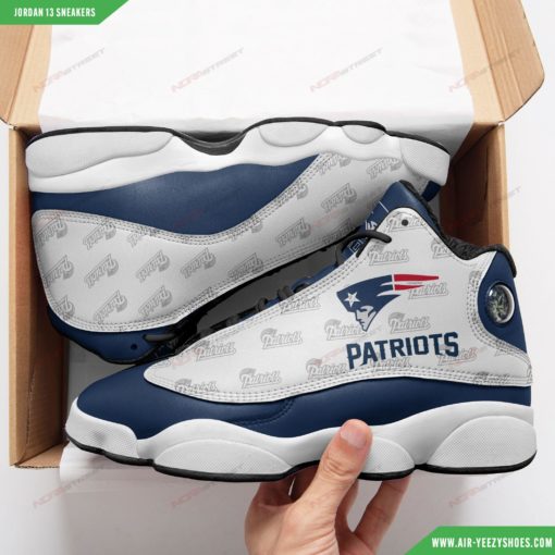 Custom New England Patriots Air JD13 Sneakers 56