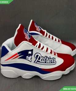Custom New England Patriots Air Jordan 13 Sneakers 8