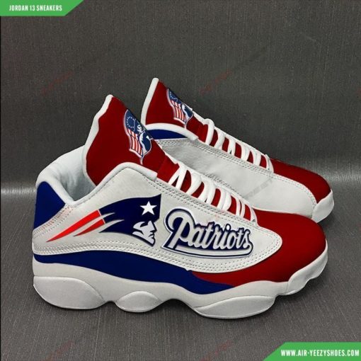 Custom New England Patriots Air Jordan 13 Sneakers 8