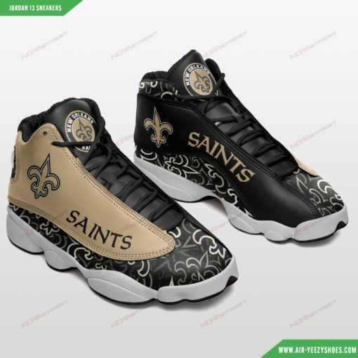 Custom New Orleans Saints Air JD13 Shoes 8
