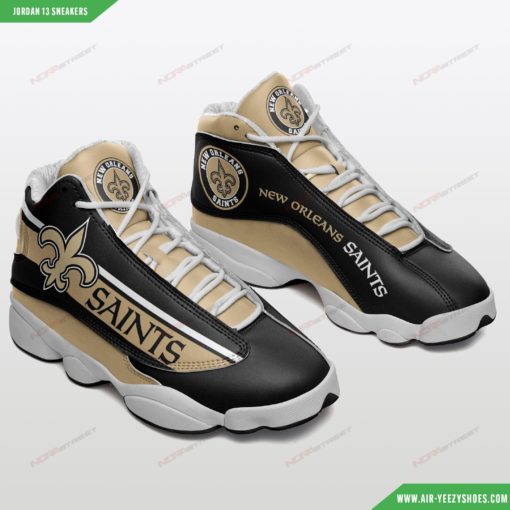 Custom New Orleans Saints Air Jordan 13 Sneakers 44