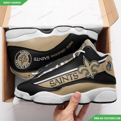 Custom New Orleans Saints Air Jordan 13 Sneakers 44