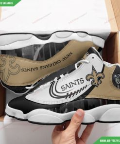 Custom New Orleans Saints Football Air Jordan 13 Custom Sneakers 2