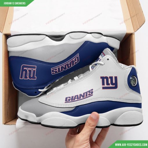 Custom New York Giants Air Jordan 13 Shoes 99