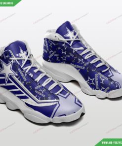 Dallas Cowboys Air Jordan 13 Custom Shoes