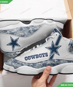 Dallas Cowboys Football Air JD13 Sneakers 62