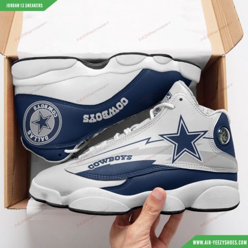 Dallas Cowboys Football Air Jordan 13 Sneakers 55