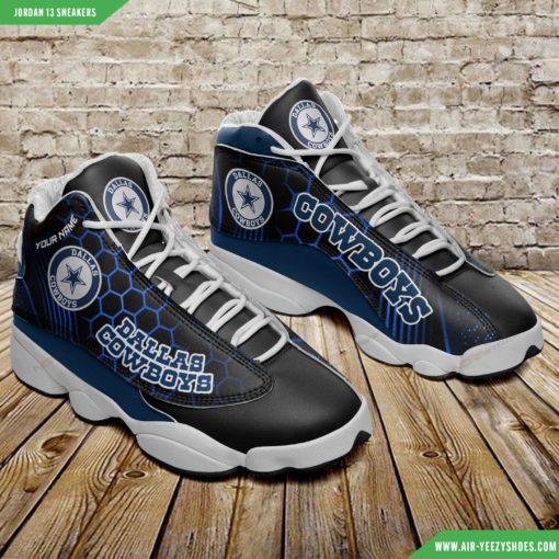 Dallas Cowboys Personalized Air JD13 Sneakers