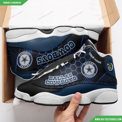 Dallas Cowboys Personalized Air JD13 Sneakers