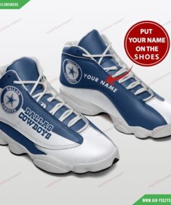 Dallas Cowboys Personalized Air Jordan 13 Sneakers