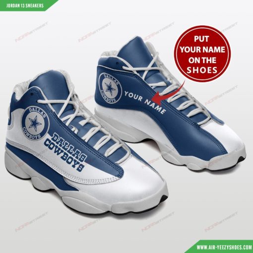 Dallas Cowboys Personalized Air Jordan 13 Sneakers