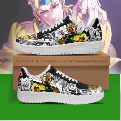 Dio Brando Sneakers Manga Style JoJo’s Air Force Shoes