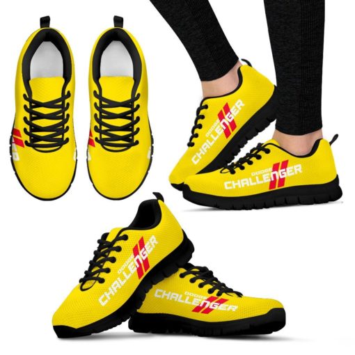 Dodge Challenger Breathable Running Shoes Yellow