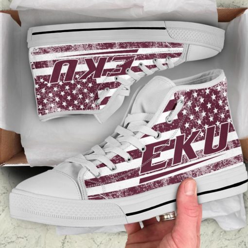 Eastern Kentucky Colonels Canvas High Top Shoes